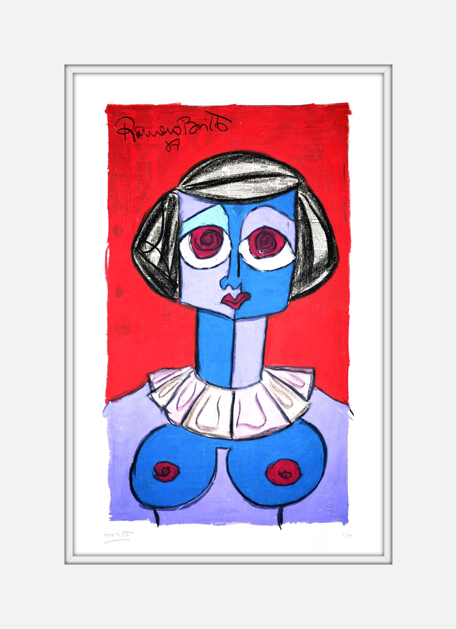 moulin rouge limited edition print  artistic colorful design collectible