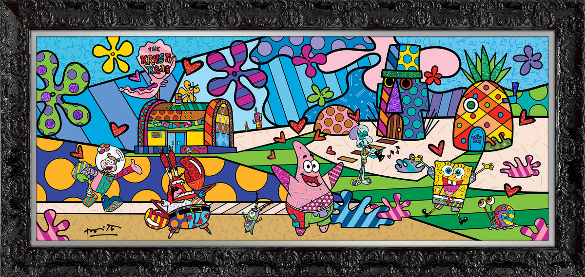 modern pop art bikini bottom sponebob by britto  vibrant home decor