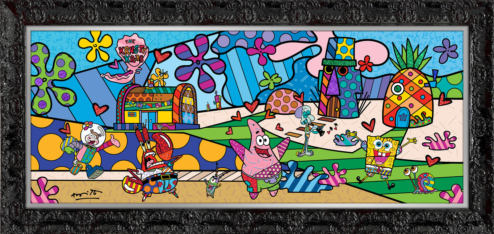 modern pop art bikini bottom sponebob by britto  vibrant home decor