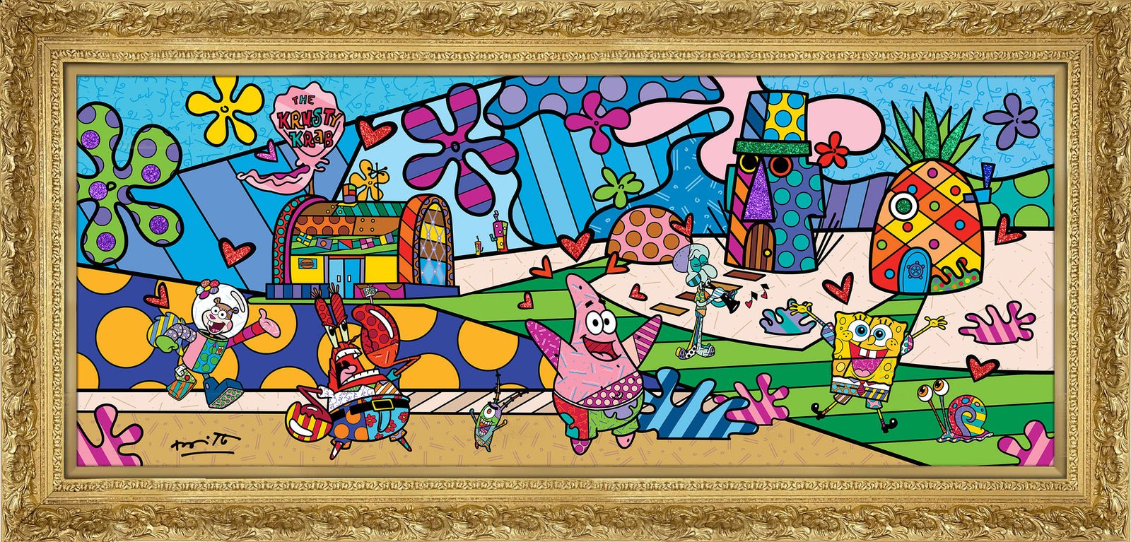modern pop art bikini bottom sponebob by britto  vibrant home decor