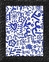 BLUE GRAFFITI - Limited Edition Print