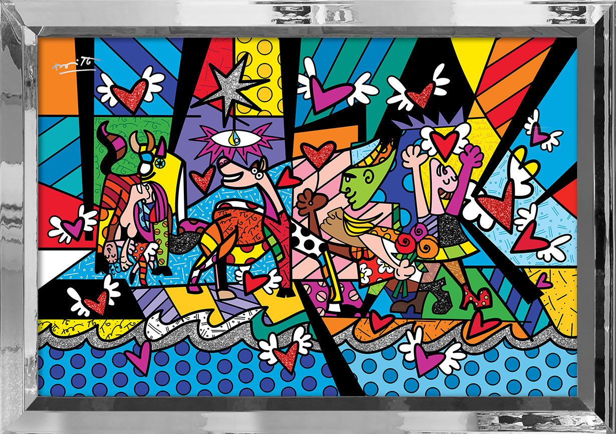 Romero Britto revival limited edition print  colorful pop art design