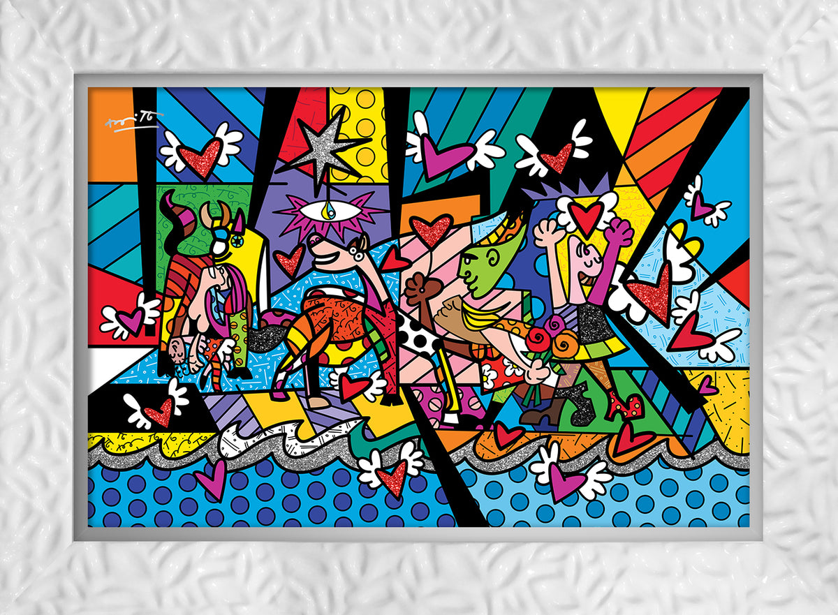 modern pop art revival limited edition print  vibrant home decor
