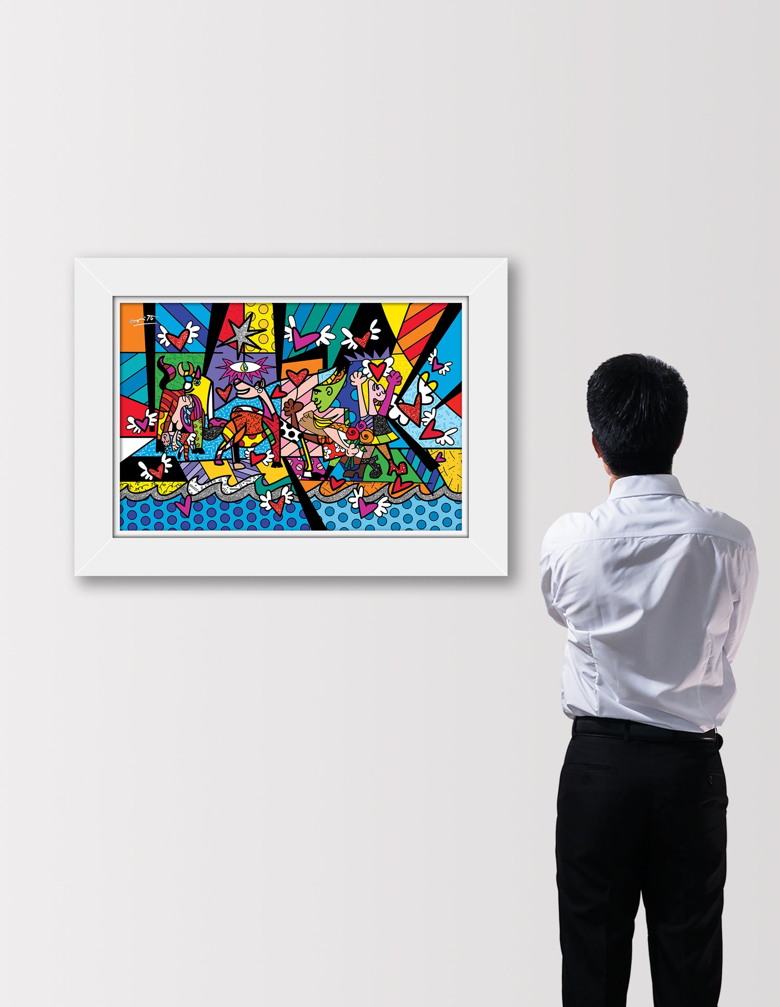 modern pop art revival limited edition print  vibrant home decor
