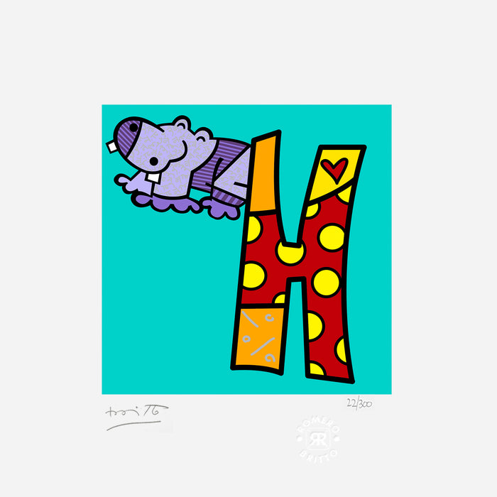 H IS FOR HIPPOPOTAMUS - Limited Edition Print