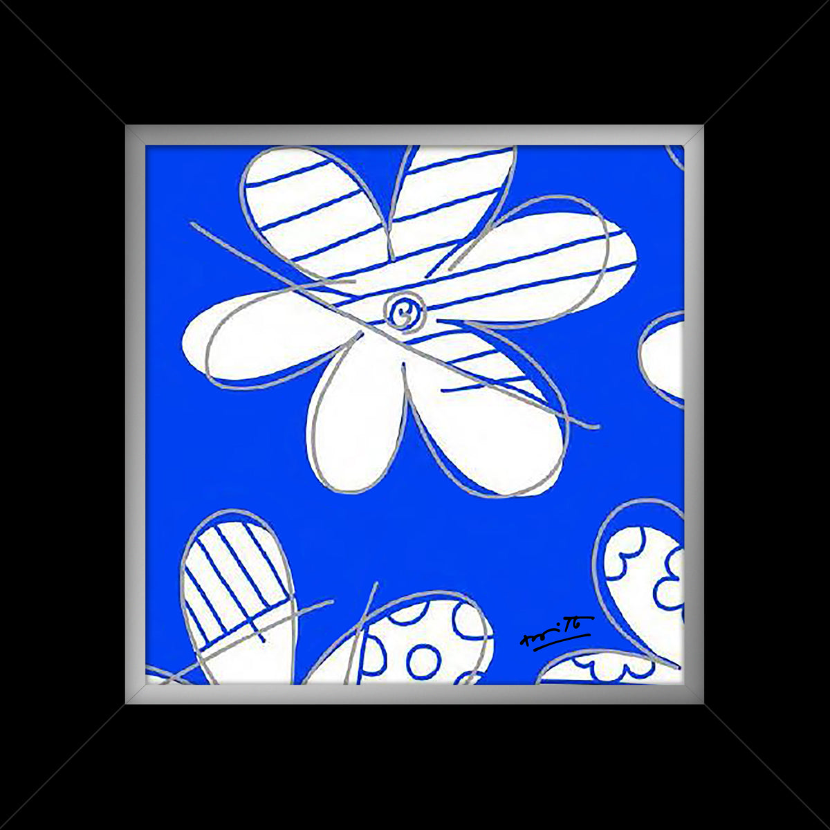 Romero Britto winter limited edition print  colorful pop art design