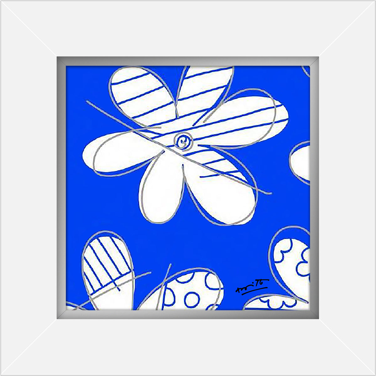 Romero Britto winter limited edition print  colorful pop art design