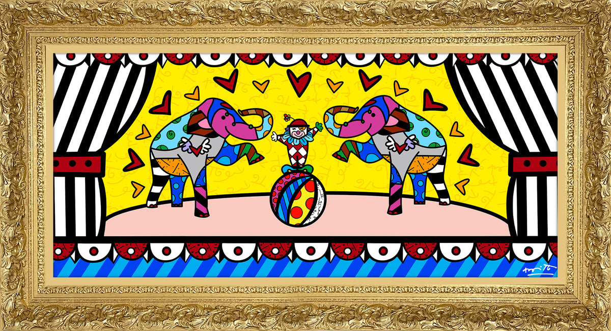 Romero Britto magic limited edition print  colorful pop art design