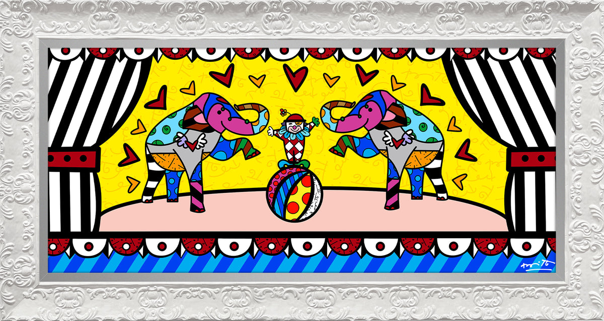 Romero Britto magic limited edition print  colorful pop art design