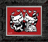 CATS ROMANCE - Limited Edition Print