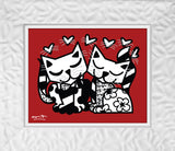 CATS ROMANCE - Limited Edition Print