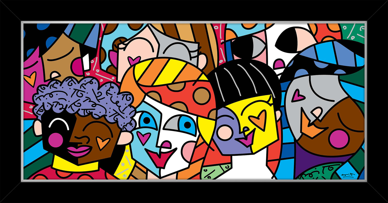 all nations limited edition print  artistic colorful design collectible