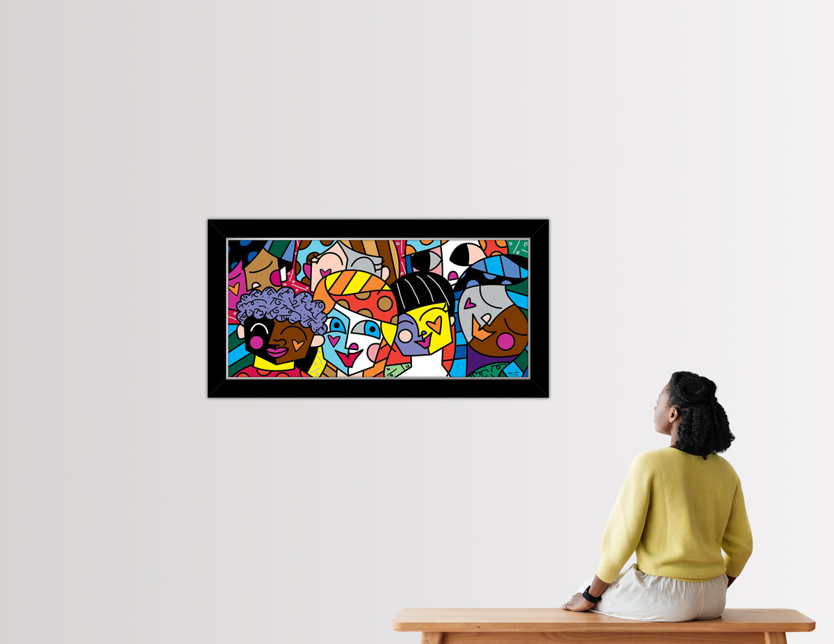 modern pop art all nations limited edition print  vibrant home decor