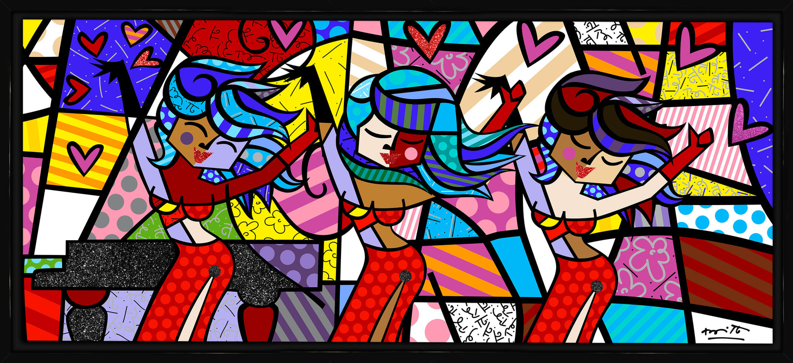 on the dance floor limited  artistic colorful design collectible