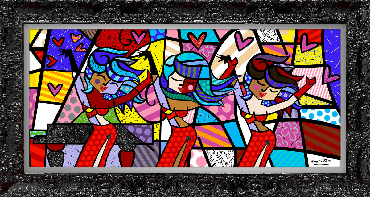 modern pop art on the dance floor limited  vibrant home decor