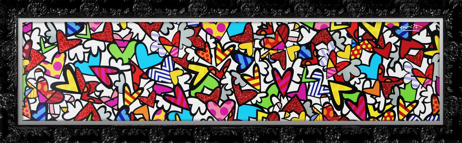 Romero Britto alive limited edition print  colorful pop art design