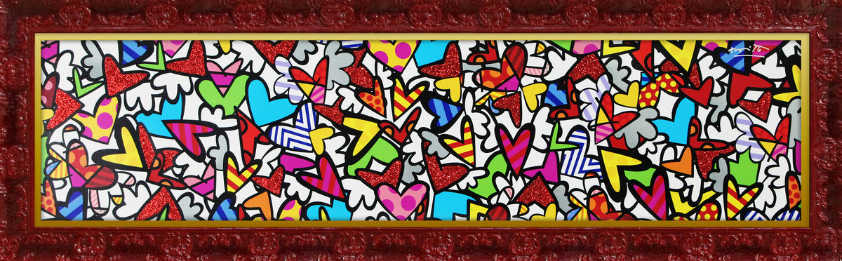 Romero Britto alive limited edition print  colorful pop art design