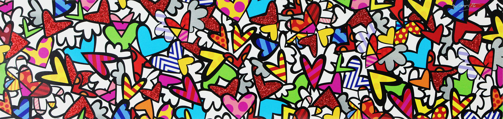Romero Britto alive limited edition print  colorful pop art design