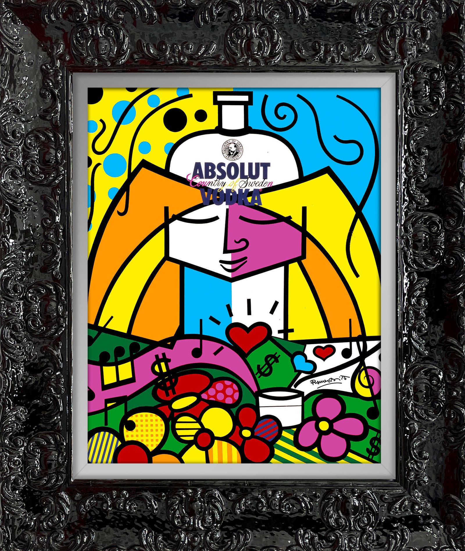 absolut ii open edition print  colorful decorative collectible gift idea