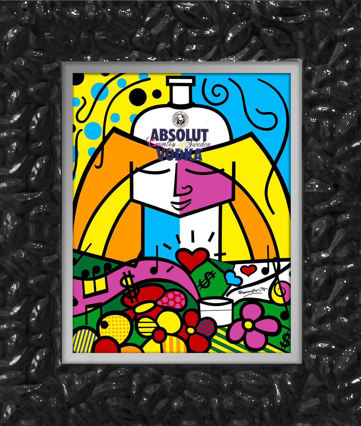 absolut ii open edition print  artistic colorful design collectible