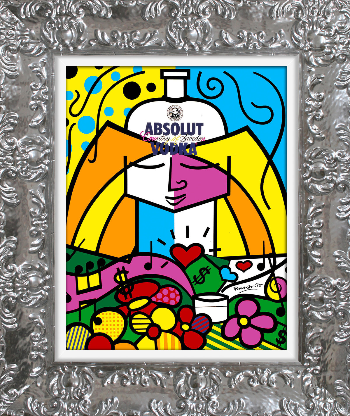 modern pop art absolut ii open edition print  vibrant home decor
