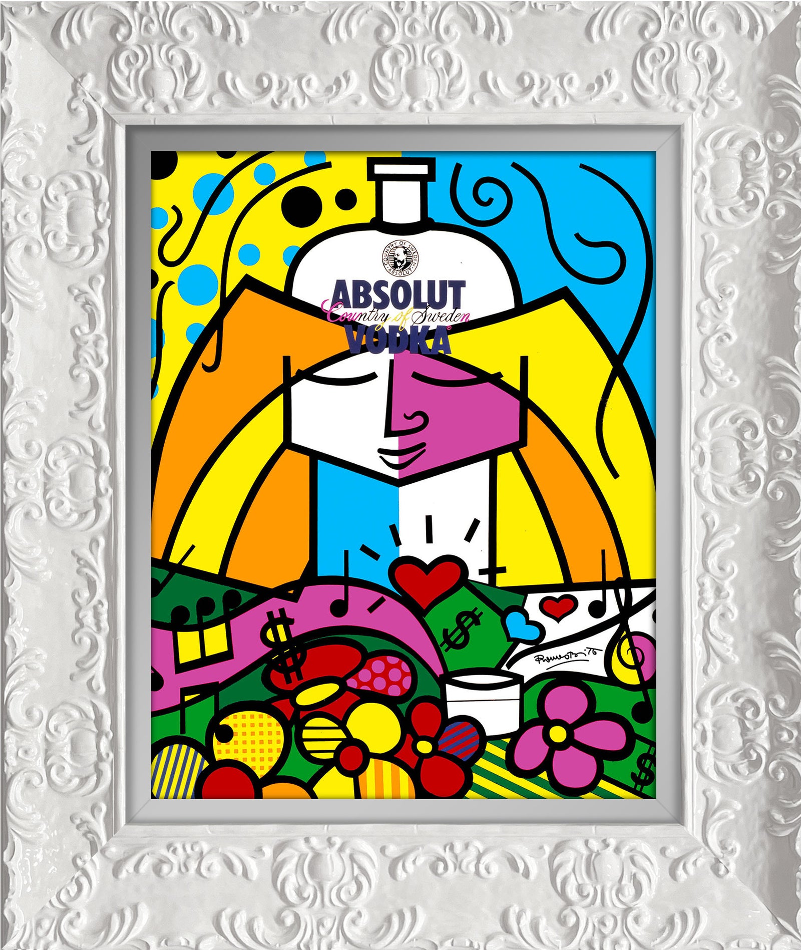 absolut ii open edition print  colorful decorative collectible gift idea