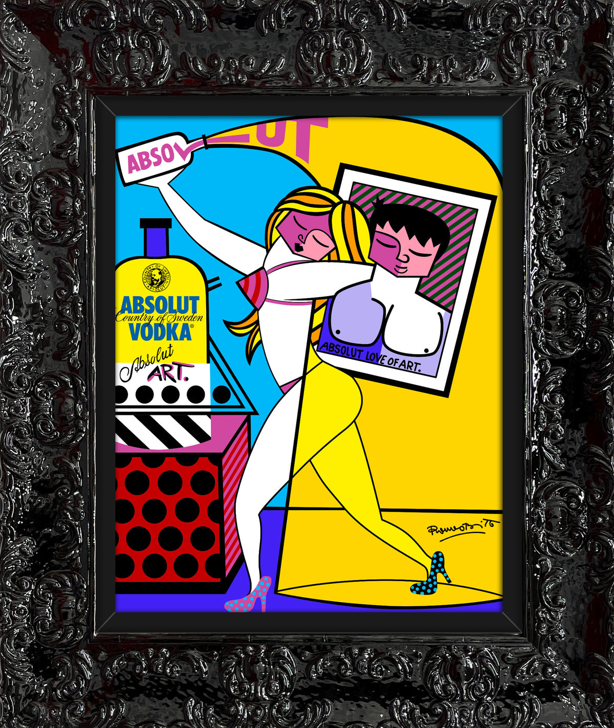 absolut i open edition print  colorful decorative collectible gift idea