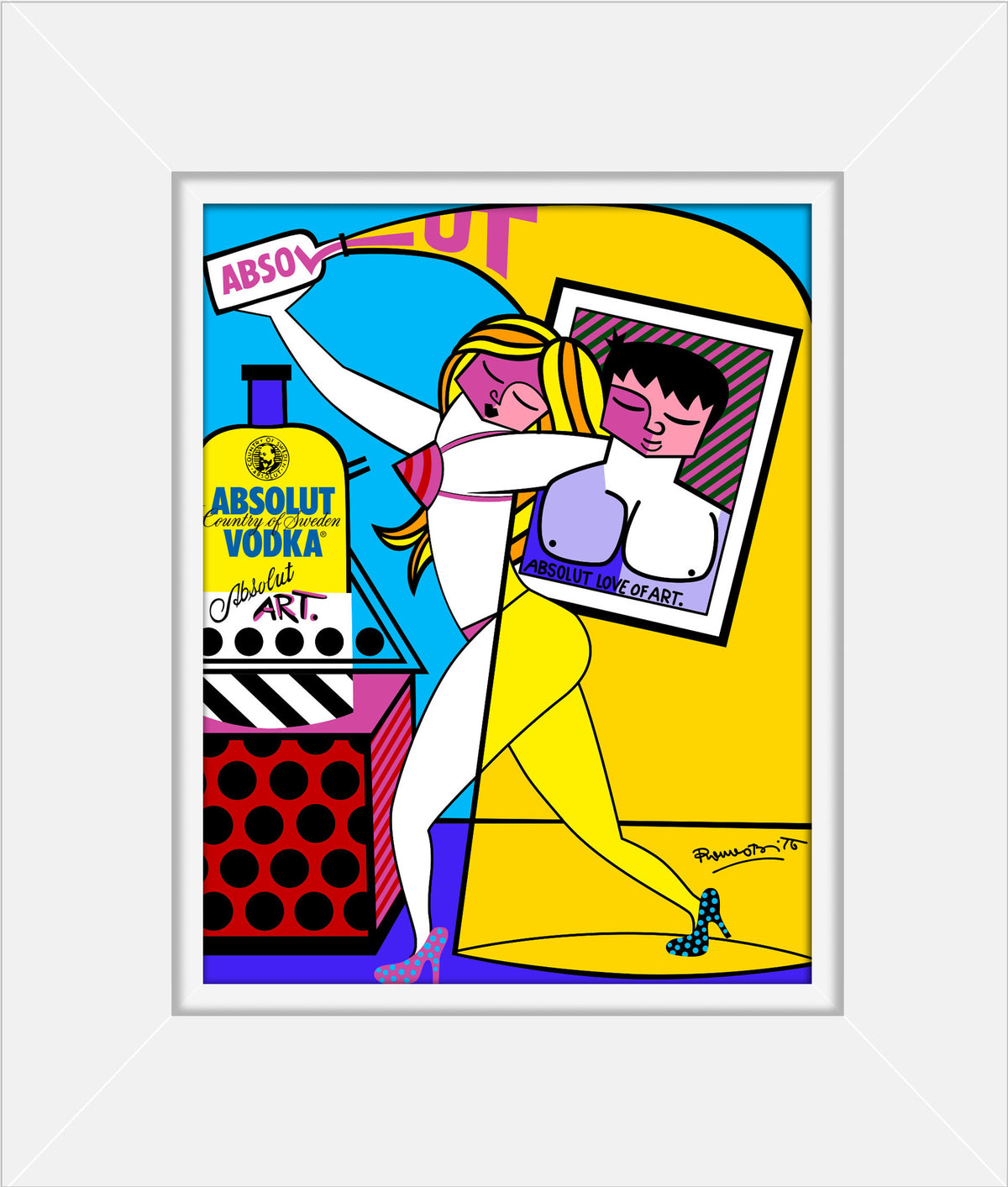 absolut i open edition print  colorful decorative collectible gift idea