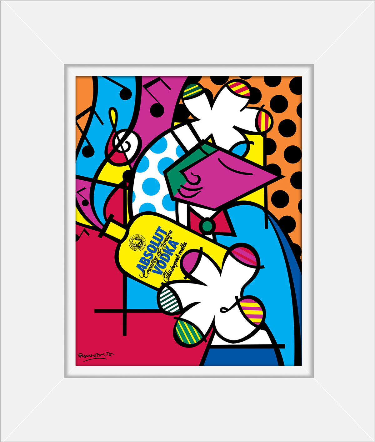 absolut iii open edition print  colorful decorative collectible gift idea