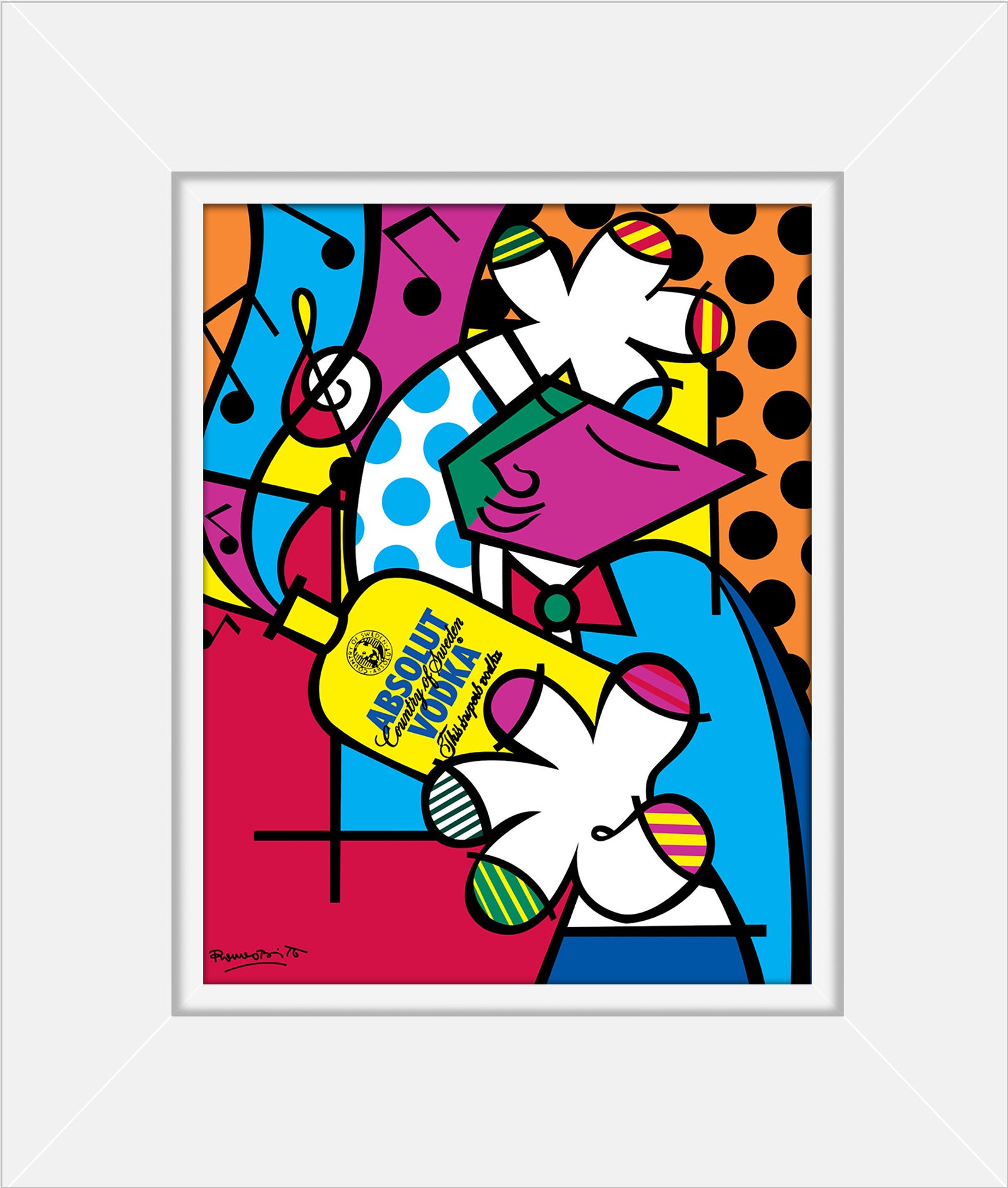 absolut iii open edition print  colorful decorative collectible gift idea