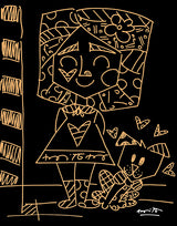 GIRL WITH PET - Limited Edition Print