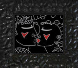 TWO RED HEARTS RED LIPS - Limited Edition Print