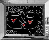 TWO RED HEARTS RED LIPS - Limited Edition Print