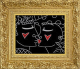 TWO RED HEARTS RED LIPS - Limited Edition Print