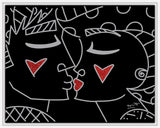TWO RED HEARTS RED LIPS - Limited Edition Print
