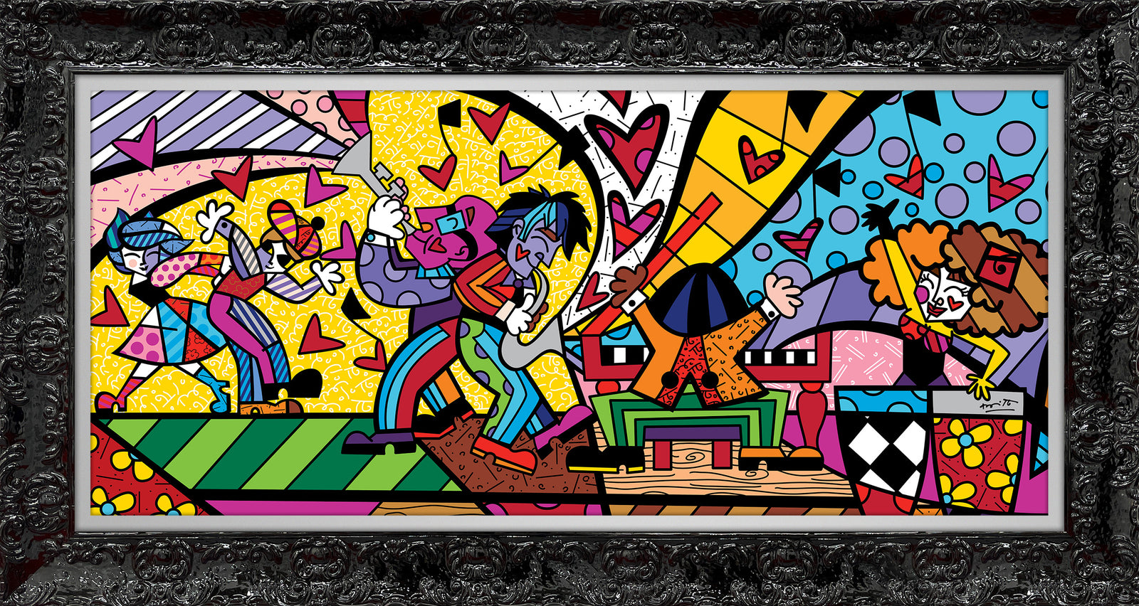 music ii limited edition print  artistic colorful design collectible