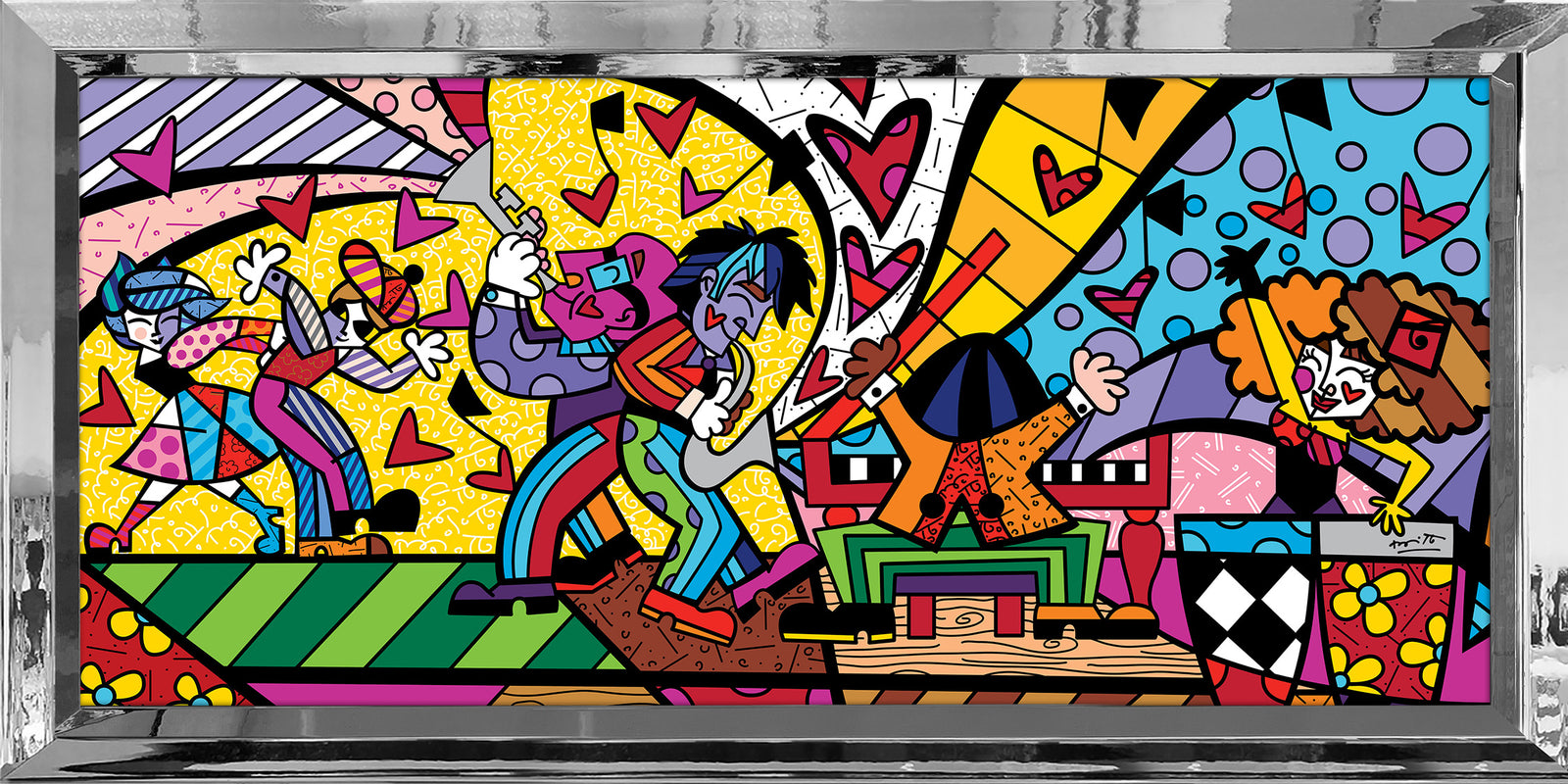 modern pop art music ii limited edition print  vibrant home decor
