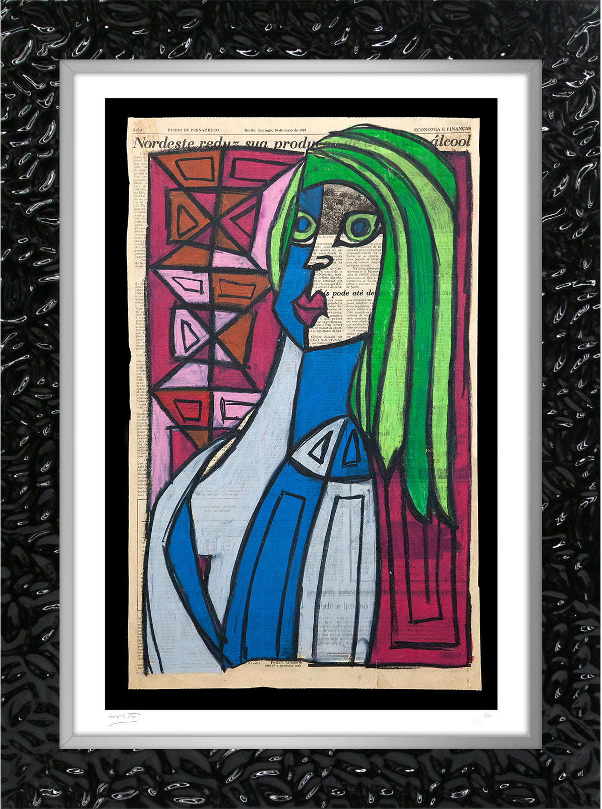 modern pop art pernambucana limited edition print  vibrant home decor