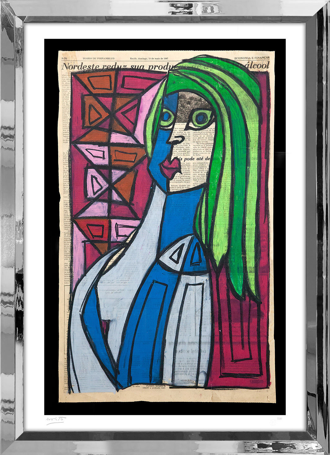 Romero Britto pernambucana limited edition print  contemporary pop art piece