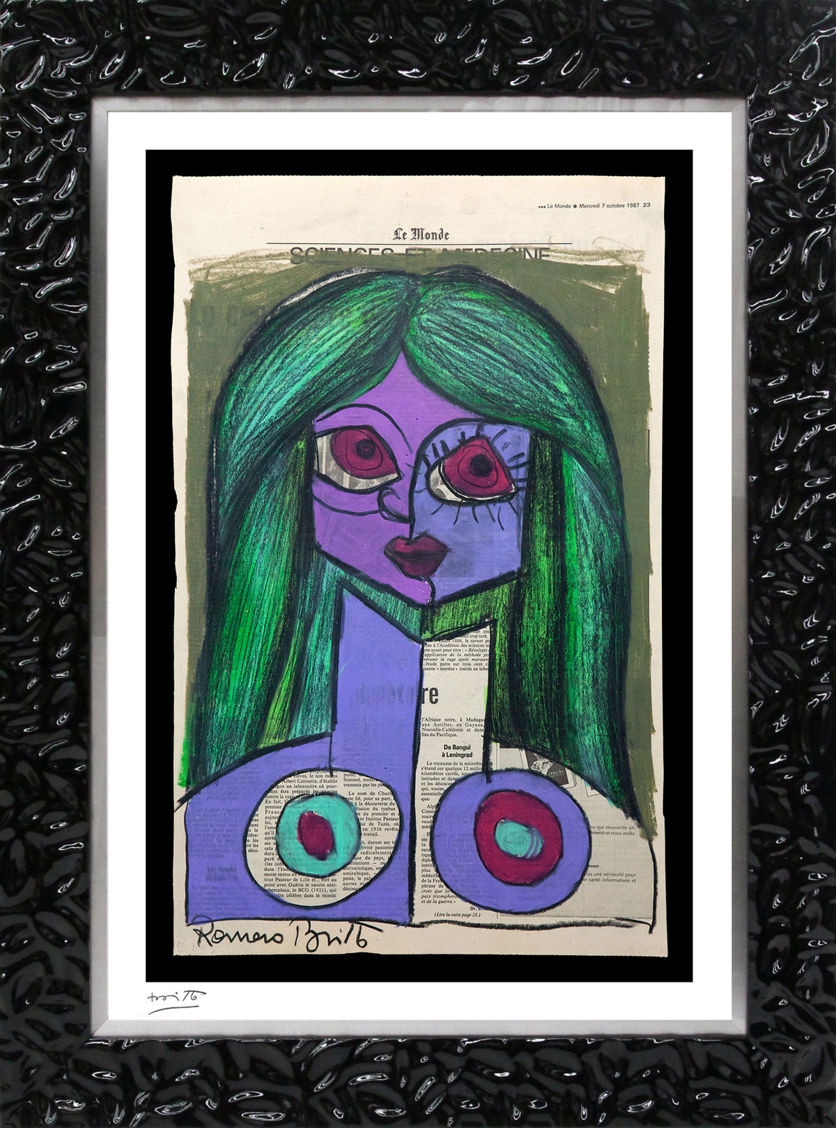 modern pop art le monde limited edition print  vibrant home decor