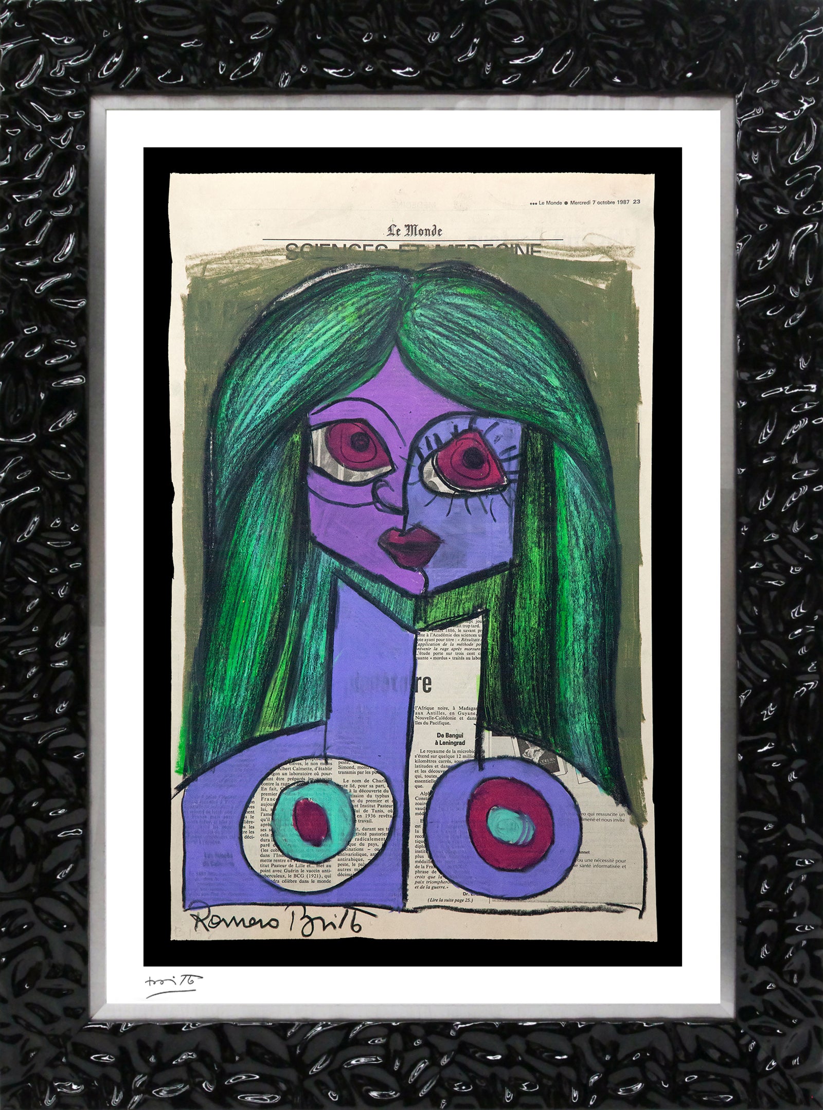 modern pop art le monde limited edition print  vibrant home decor
