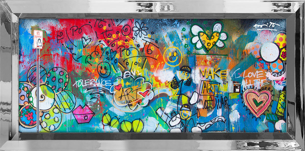 modern pop art the wall limited edition print  vibrant home decor