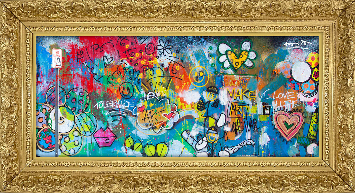 the wall limited edition print  artistic colorful design collectible