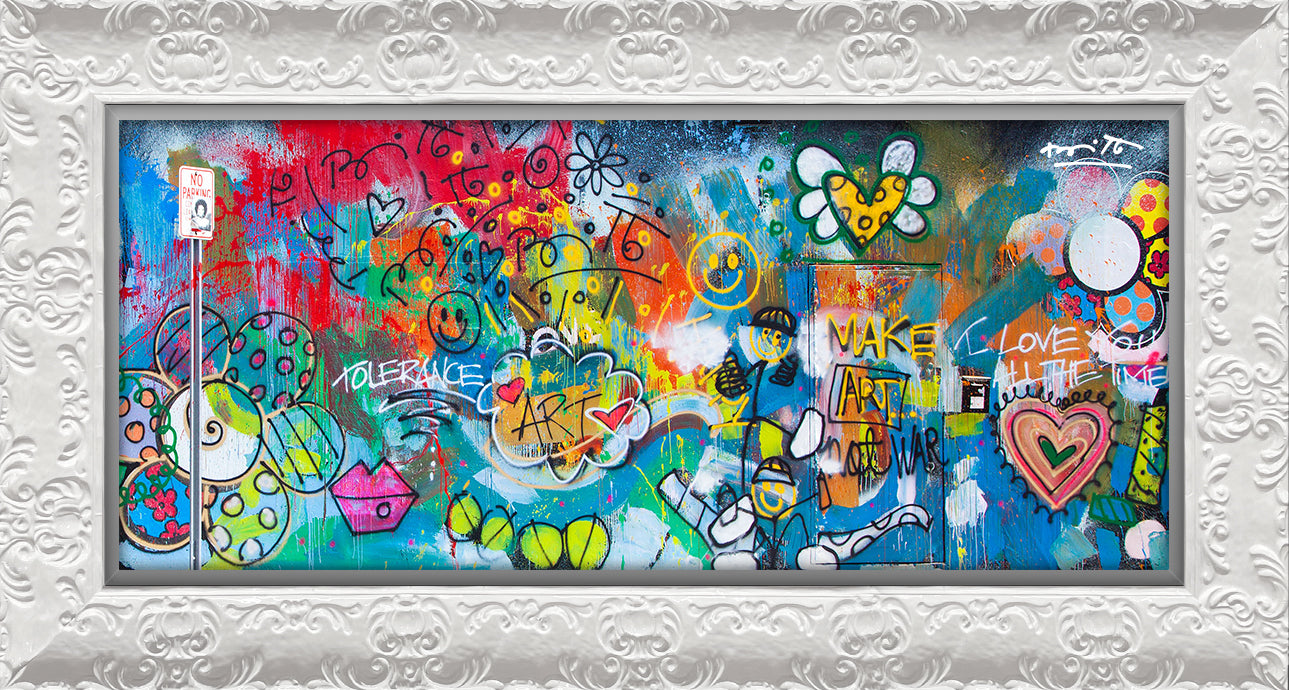 modern pop art the wall limited edition print  vibrant home decor
