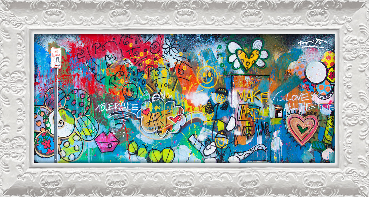the wall limited edition print  artistic colorful design collectible
