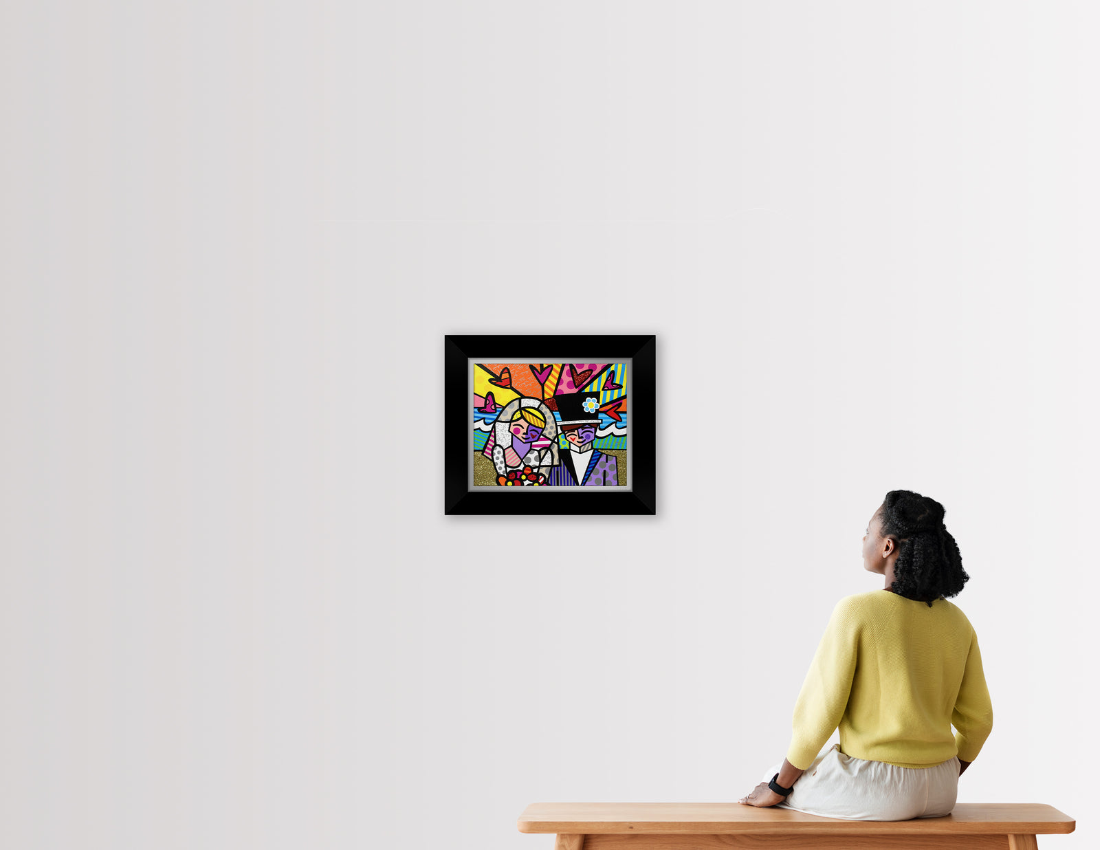 Romero Britto honeymoon at sea limited edition  colorful pop art design