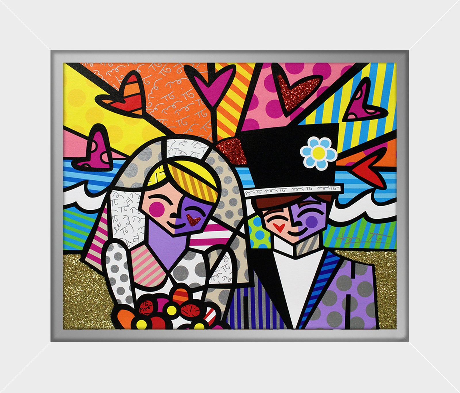 modern pop art honeymoon at sea limited edition  vibrant home decor