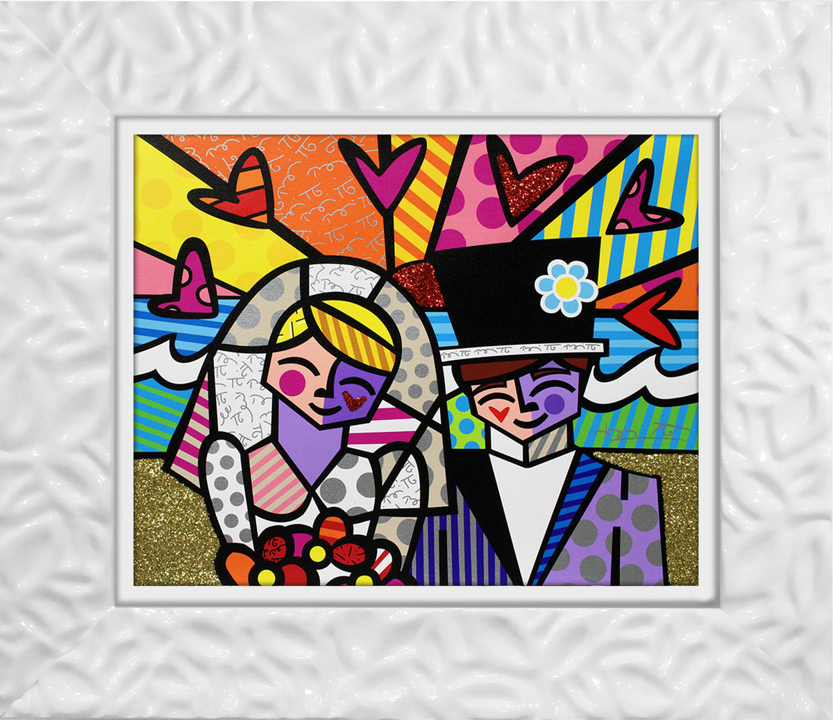 modern pop art honeymoon at sea limited edition  vibrant home decor
