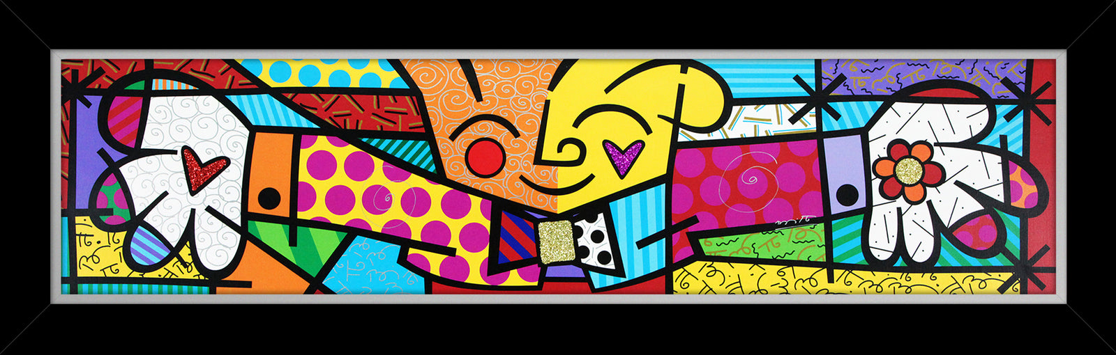 the hug limited edition print  artistic colorful design collectible