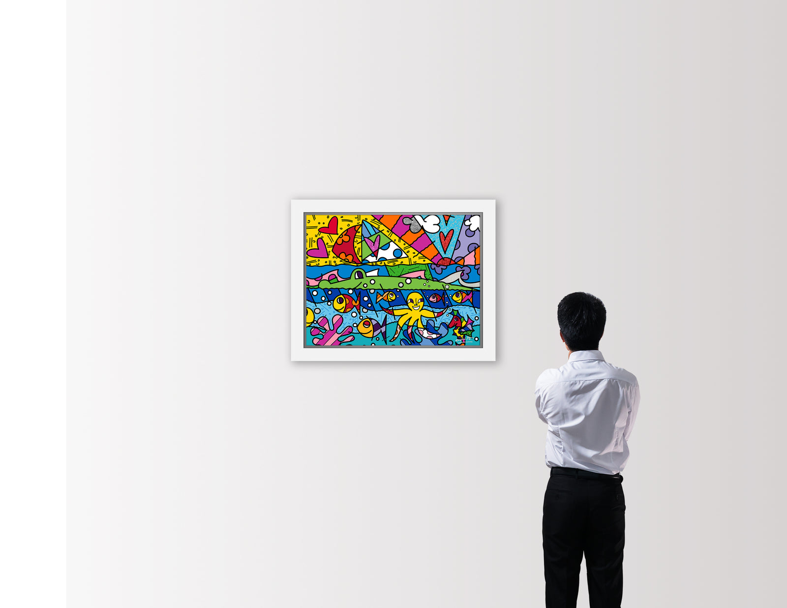 modern pop art h2o limited edition print  vibrant home decor
